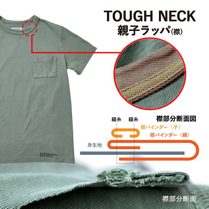 ベースガーメンツ ヘビーウエイト クルーネックTシャツ