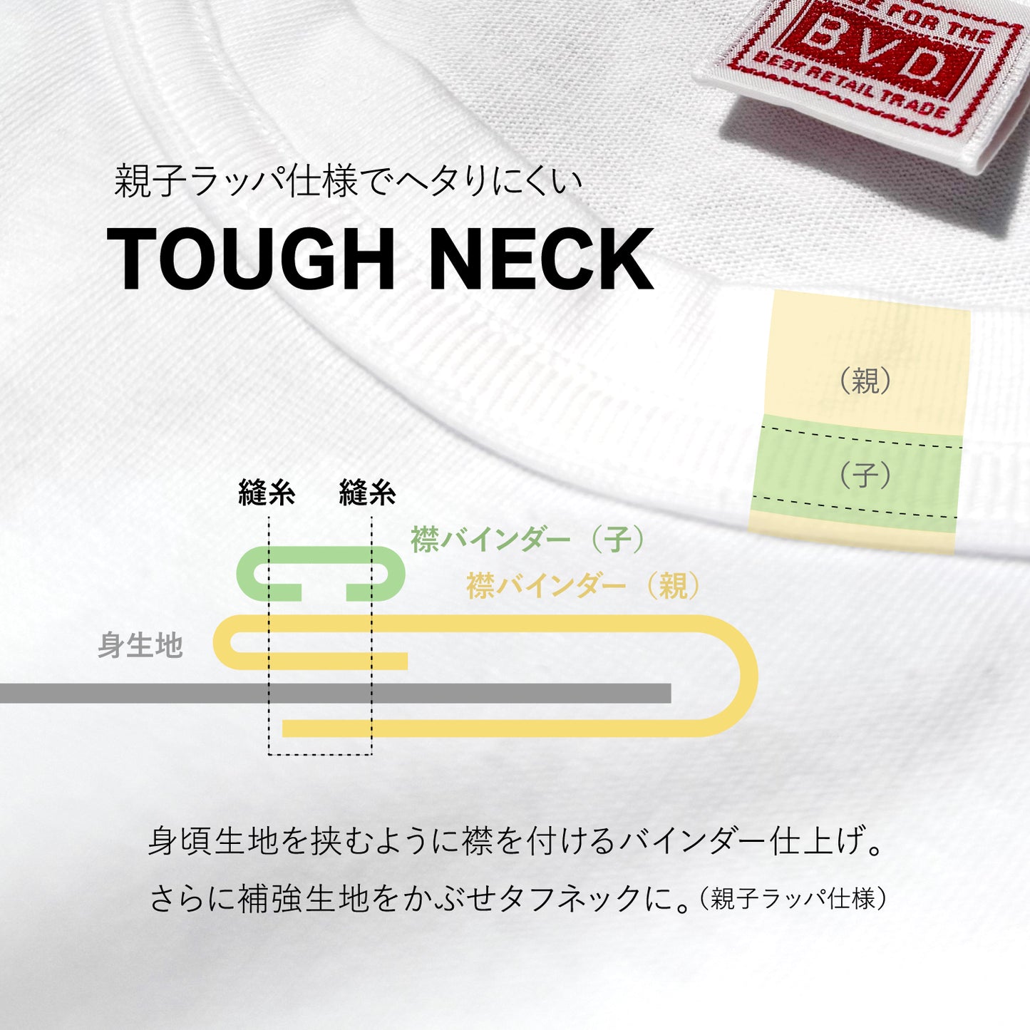DOUBLE TOUGH NECK LOOSE FIT T-shirt