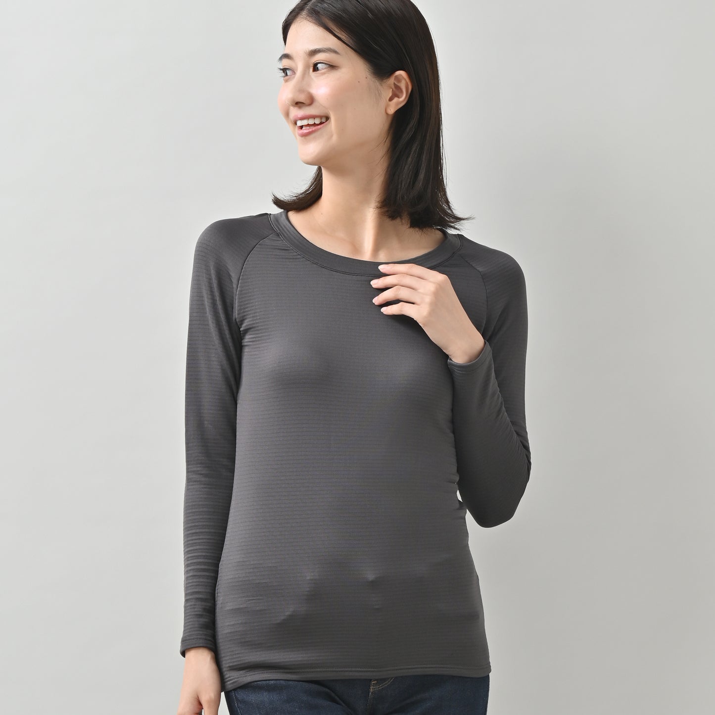 【Ladies】瞬暖GRID-TEC+ Ladies Crew-neck