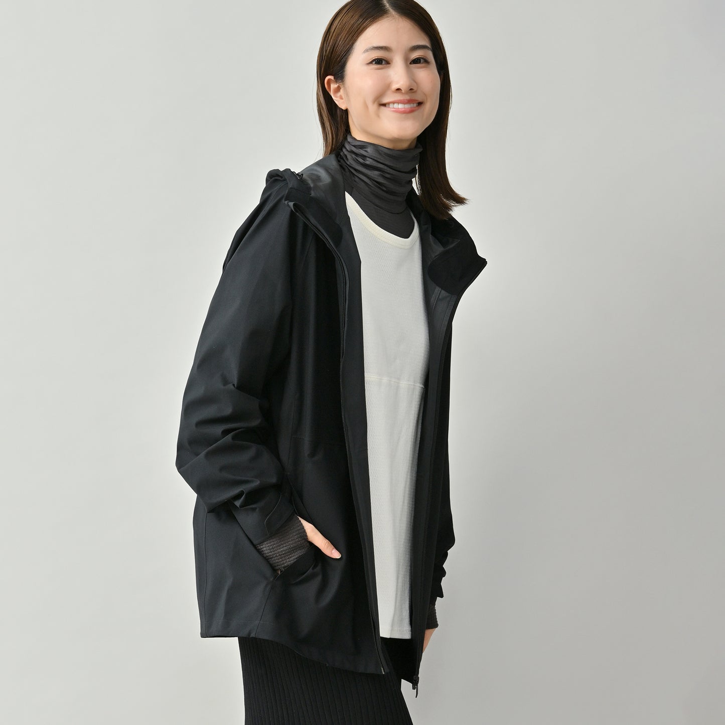 【Ladies】瞬暖 GRID-TEC+ Ladies Turtleneck Thumbhole