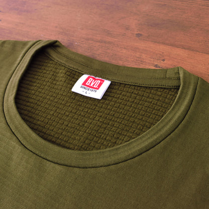 【Mens】瞬暖GRID-TEC+ Crew-neck Thumbhole