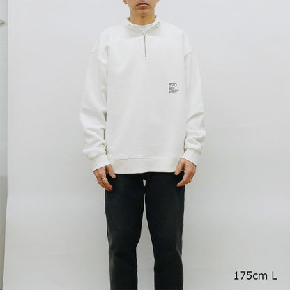 DOT LOGO HALF ZIP SWEAT