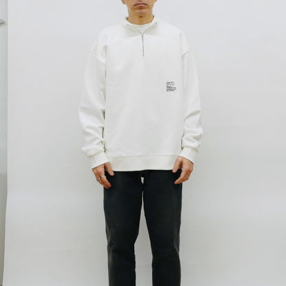 DOT LOGO HALF ZIP SWEAT