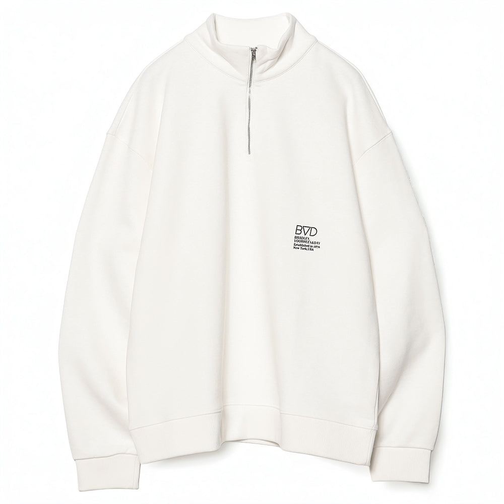 DOT LOGO HALF ZIP SWEAT