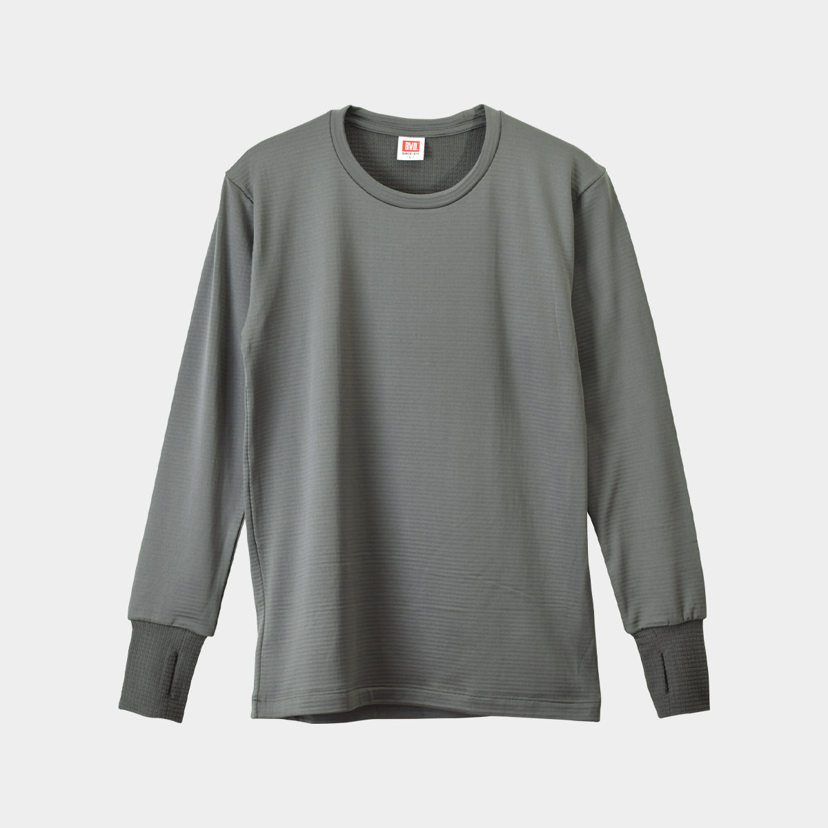 【Mens】瞬暖GRID-TEC+ Crew-neck Thumbhole