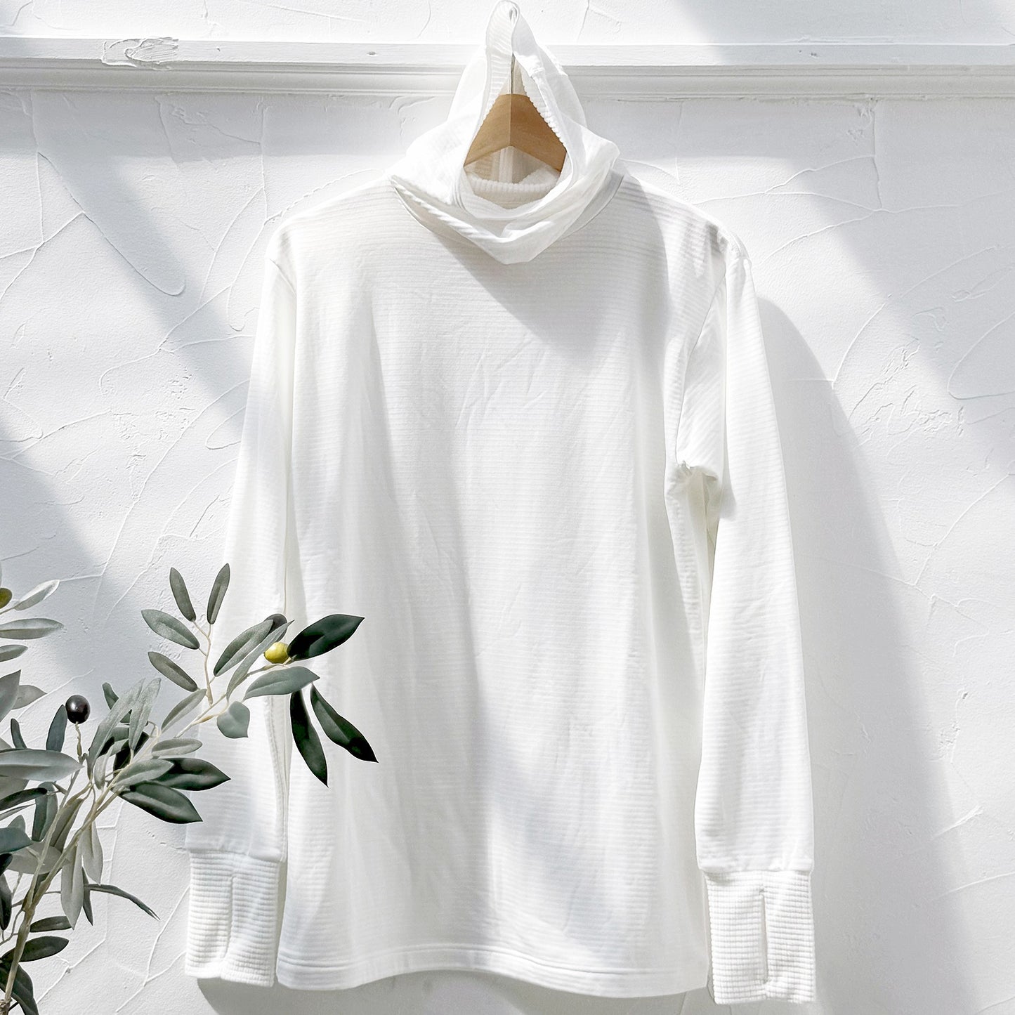 【Mens】瞬暖GRID-TEC+ Crew-neck Thumbhole