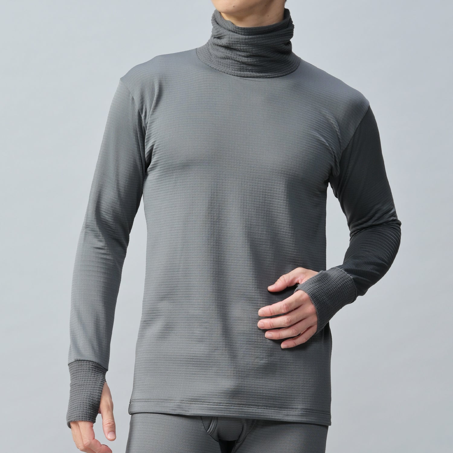 Mens】瞬暖 GRID-TEC+ Turtleneck Thumbhole – B.V.D. オンラインストア