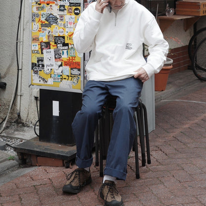 DOT LOGO HALF ZIP SWEAT