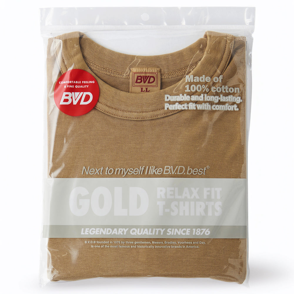 GOLD RELAX FIT PIGMENT DIE T-SHIRTS