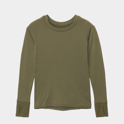 【Ladies】瞬暖GRID-TEC+ Ladies Crew-neck Thumbhole