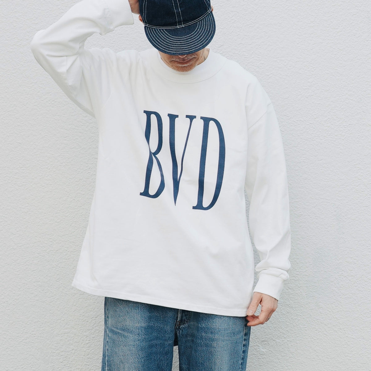 BVD LOGO HEAVY L/S TEE