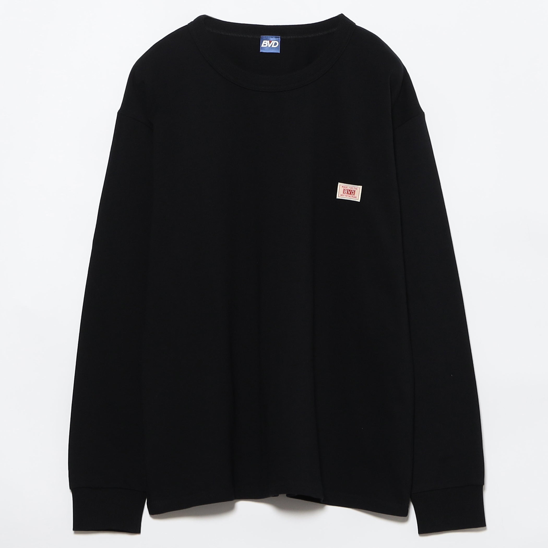 1950's〜BVD BLACK 2TONE VINTAGE SHIRT 黒 OLD ARCHIVE NAME LSTEE | B.V.D. クラシック ロングスリーブTシャツ