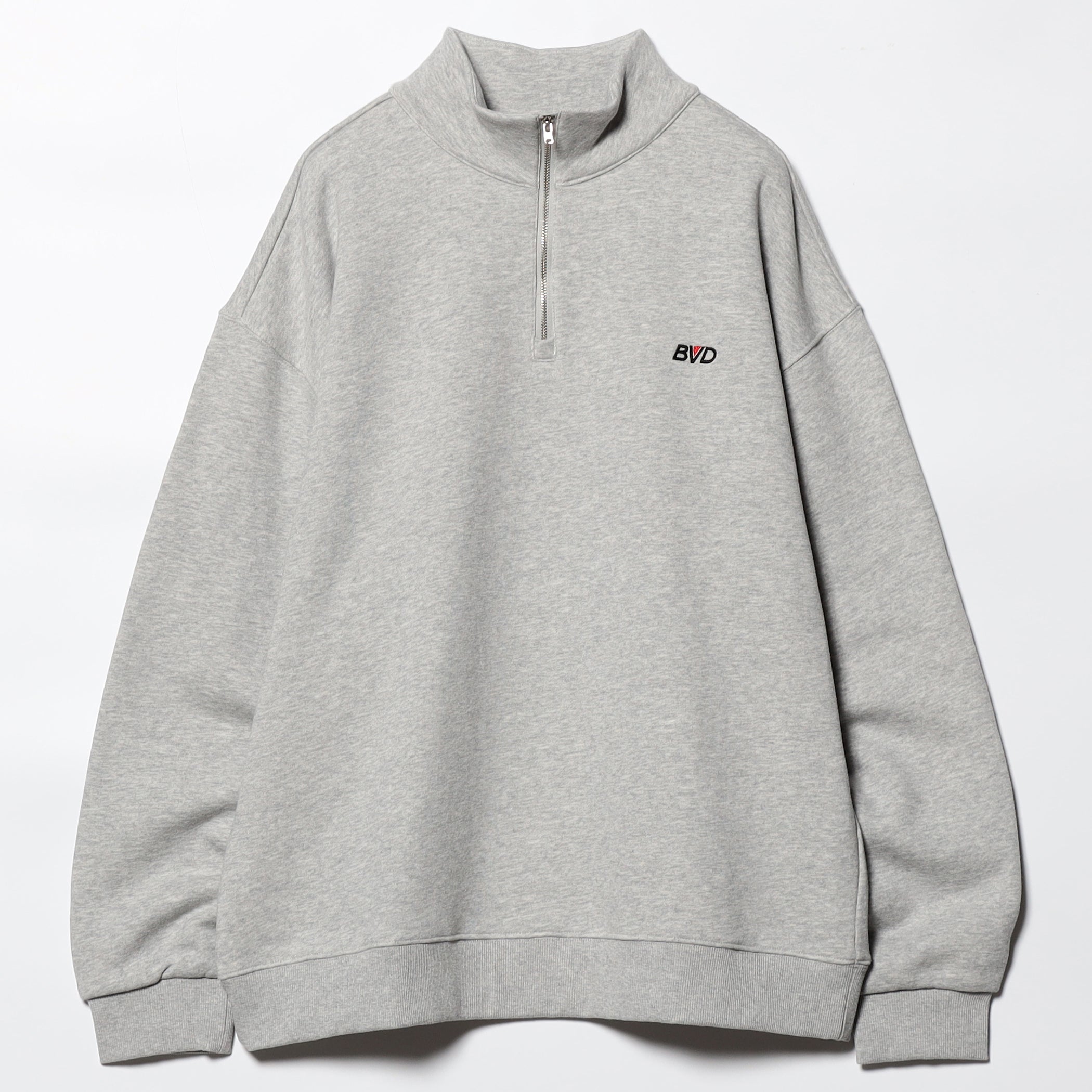 SMALL LOGO HALF ZIP SWEAT | B.V.D. 11oz ヘビーウェイト ハーフ