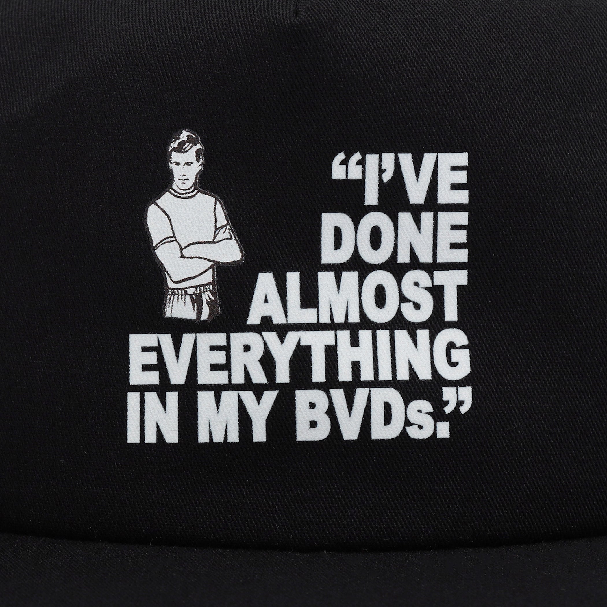 THE MAN AD 5 PANEL CAP | B.V.D. アーカイブ広告 5パネルキャップ
