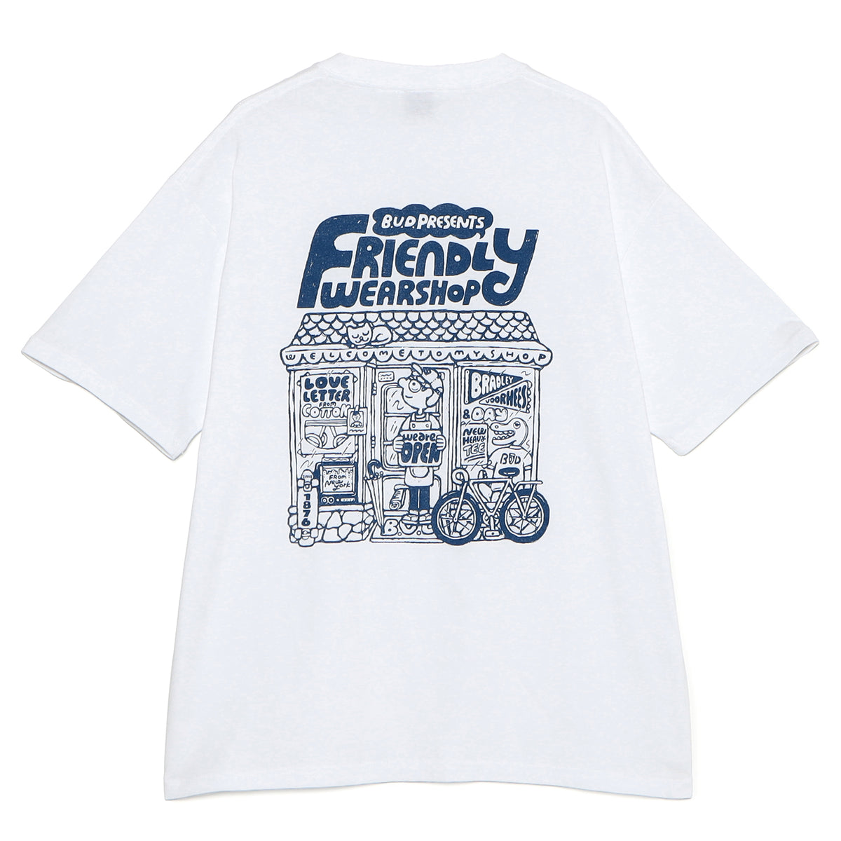 B.V.D.×TACT SATO FRIENDLY WEAR SHOP TEE